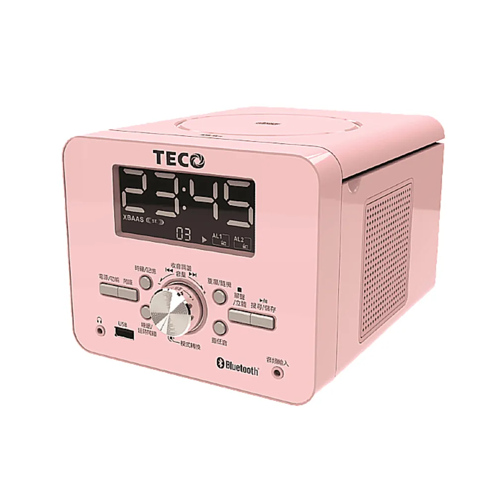 TECO 東元】CD/USB/藍牙時鐘音響/床頭組合音響(XYFSC1980B) - momo購物 