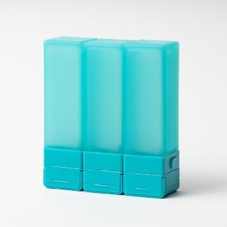 【Suzzi】積木旅行分裝瓶 海洋藍綠L 100ml(三件旅行組)