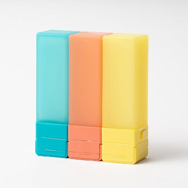 【Suzzi】積木旅行分裝瓶 熱帶島嶼L 100ml 三件旅行組(旅行小物/隨身罐/小容量分裝)