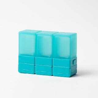 【Suzzi】積木旅行分裝瓶 海洋藍綠S 50ml(三件旅行組)