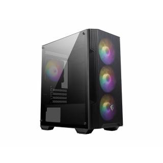 【MSI 微星】MAG FORGE M100A M-ATX電腦機殼(顯卡限長30cm/塔扇限高16cm/壓克力側透)