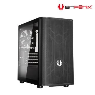 【BitFenix 火鳥】諾瓦星M{黑} M-ATX電腦機殼(顯卡限長34.5cm/塔扇限高16cm/玻璃側透/Type-C)