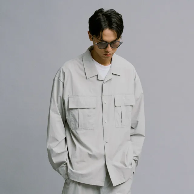 【plain-me】OOPLM 山系壓釦口袋襯衫 OPM3306-232(男款/女款 共3色 襯衫 休閒長袖上衣)