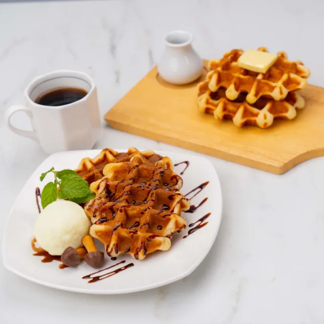【秘傳美食料理】現烤比利時列日脆皮鬆餅10片裝(60g 原味珍珠糖)