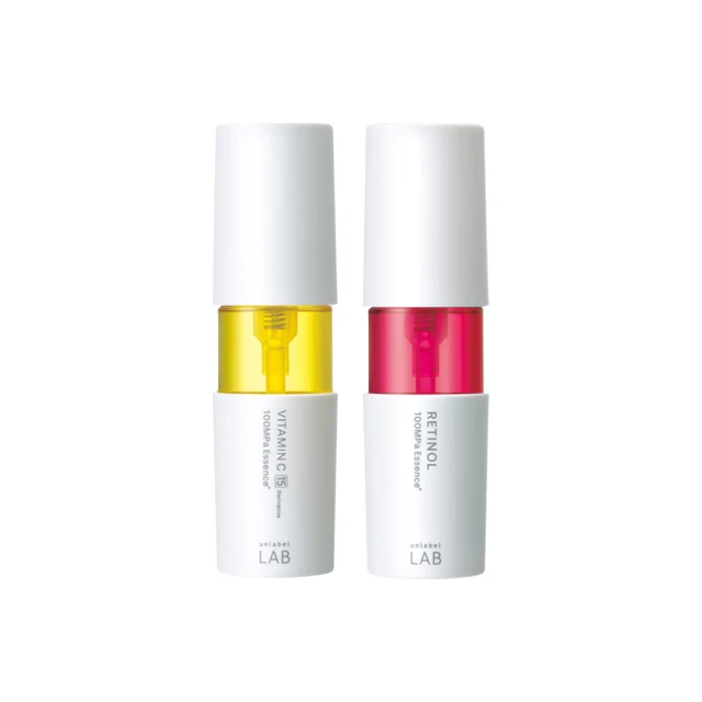 【unlabelLAB安博士】早C晚A組★毛孔清零維他命VC美容液50ml+逆襲垮臉A醇美容液50ml(抗老緊緻明星品)