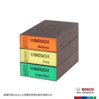 【BOSCH 博世】超耐久海綿砂紙 S471(方型三件套裝組)