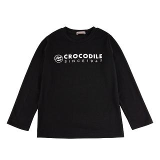 【Crocodile Junior 小鱷魚童裝】『小鱷魚童裝』保暖紗印圖素面薄長袖(C64403-09 大碼款)