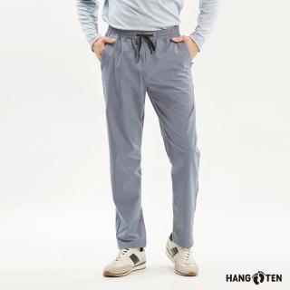 【Hang Ten】男裝-恆溫多功能-TAPERED FIT四面彈防輕潑水錐形長褲(淺藍)