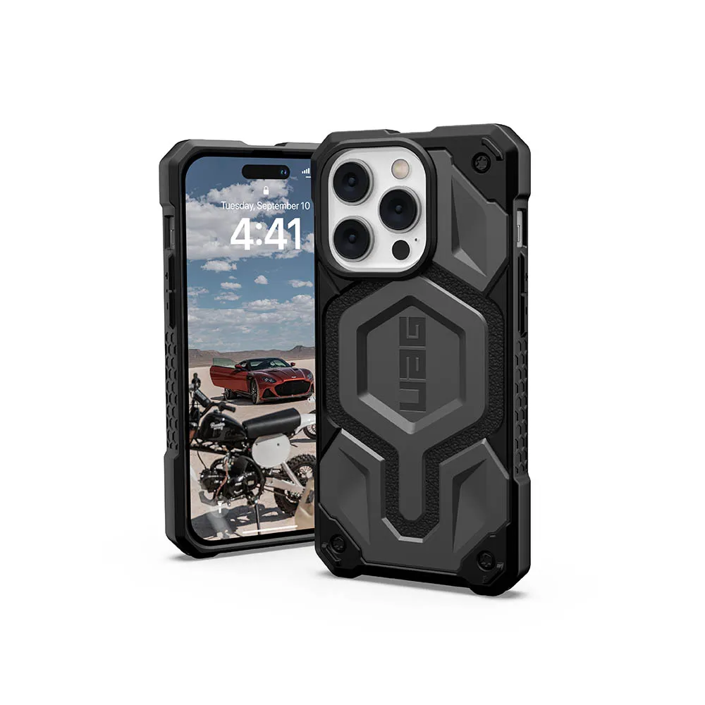 【UAG】iPhone 14 Pro MagSafe 頂級版耐衝擊保護殼-灰(UAG)