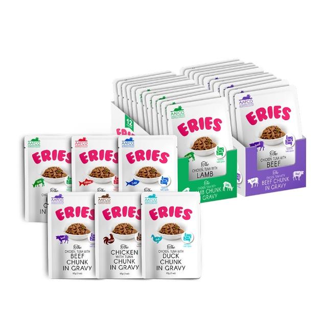 【Eries】伊瑞思益生元主食罐/餐包系列 六種口味85g*24入(貓咪主食/照護腸胃/餐包/益生元)