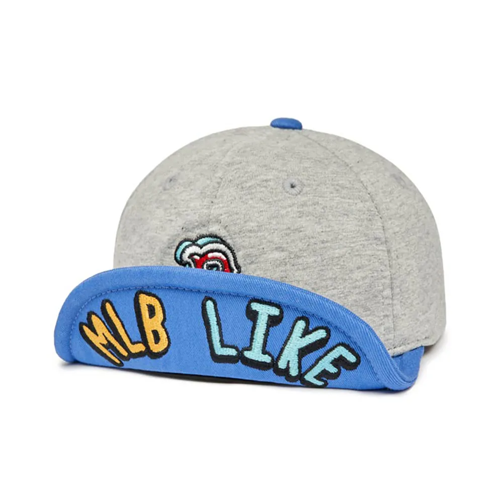【MLB】童裝 可調式棒球帽 童帽 LIKE系列 波士頓紅襪隊(7AWRL022N-43GRL)