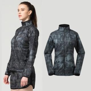 【The North Face】女 防風防潑透氣耐磨外套.運動夾克(3GEJ 黑印花 N)