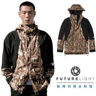【The North Face】限量ICON FUTURELIGHT 防水透氣防風連帽外套(4R52-047 森林印花 N)
