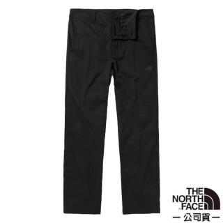 【The North Face】女 吸濕排汗防潑水休閒長褲.機能快乾休閒褲(5AYB-JK3 黑色 V)