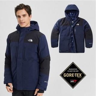 【The North Face】男 GORE-TEX 防水透氣耐磨可調節連帽外套(46GH-M8U 藍 N)