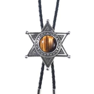 【MF select】正義之星 真皮皮繩款 保羅領帶/Bolo Tie/美式領帶(臺灣研發設計製作)