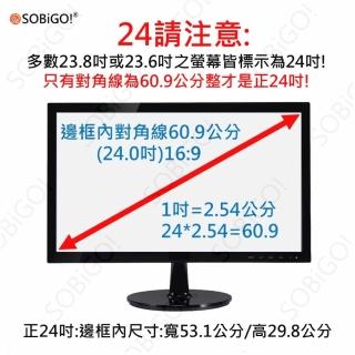 【sobigo!】抗藍光防窺片 23吋至24吋(內框有6種尺寸)