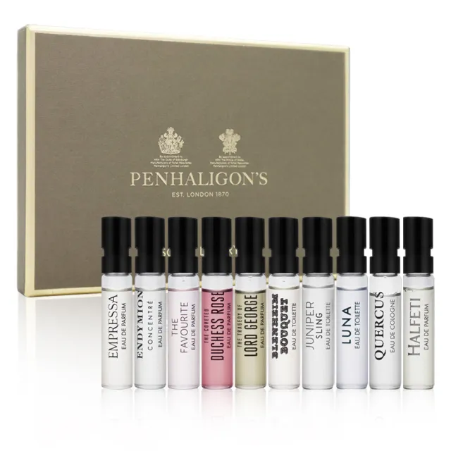 【PENHALIGON’S 潘海利根】Scent Library 香氛圖書館噴頭小香 2ml*10(國際航空版)