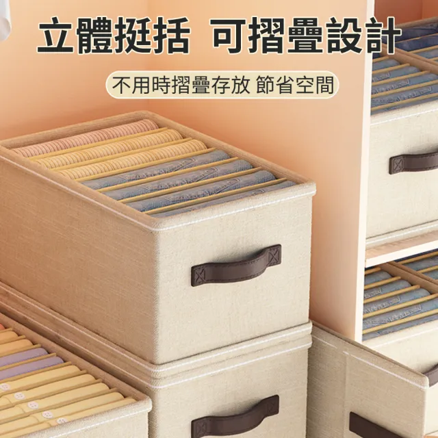 【YOLU】帶蓋大容量日式布藝可折疊衣物收納盒 家用防塵衣櫃儲物分層收納整理箱 手提抽屜式收納箱(開學必備)