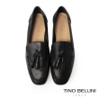 【TINO BELLINI 貝里尼】義大利進口流蘇樂福鞋FZLV008(黑色)
