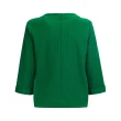 【ILEY 伊蕾】高端簡約撞色運動織帶上衣(綠色；M-XL；1233211001)
