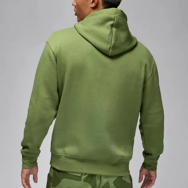 【NIKE 耐吉】Jordan Essentials Fleece Pullover 男款 綠色 連帽 長袖 上衣 FJ7775-340