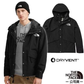 【The North Face】男 3效能 防水透氣防風耐磨連帽外套/夾克(7UR9-JK3 黑)