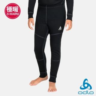 【ODLO】童 ECO 銀離子 加強 保暖型 長褲(黑)