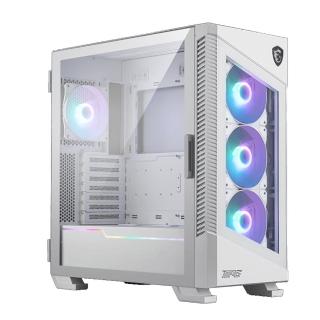 【MSI 微星】MPG VELOX 100R WHITE ATX電腦機殼(顯卡限長38cm/塔扇限高17.5cm/玻璃側透/Type-C)