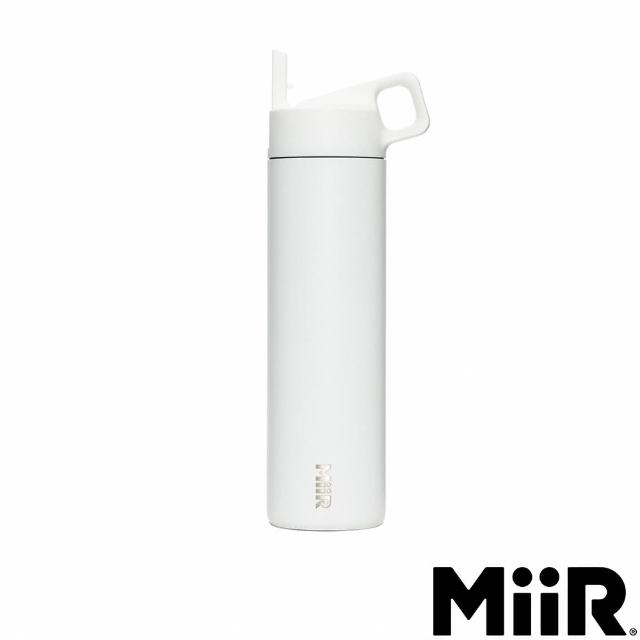 【MiiR】雙層真空 保溫/保冰 防漏 翻轉 吸管保溫瓶 20oz/591ml(時尚白)