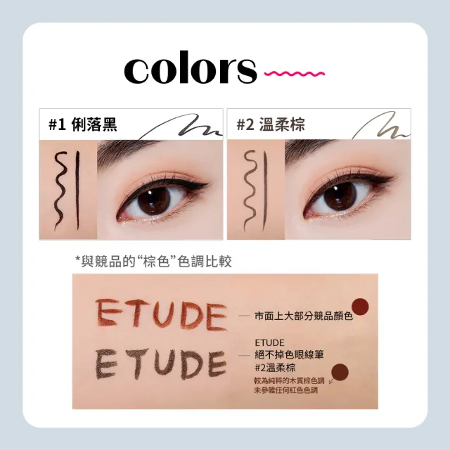 【ETUDE】絕不掉色眼線筆