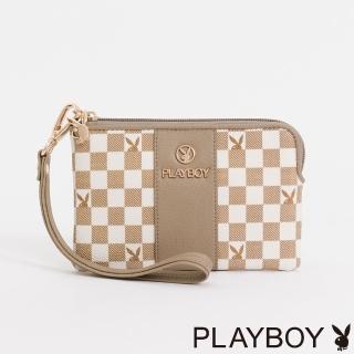 【PLAYBOY】零錢包 Bubble Bunny系列(卡其色)