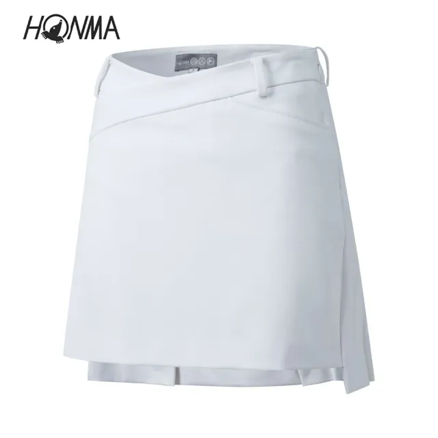 【HONMA 本間高爾夫】女款保暖前短後長短裙 日本高爾夫球專櫃品牌(XS~L白、紫、深麻灰任選HWJD902R616)