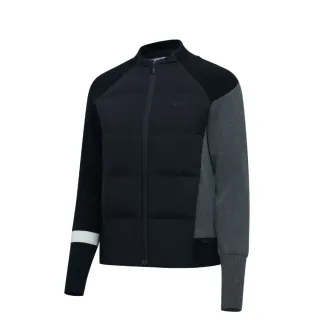 【HONMA 本間高爾夫】女款撞色毛織羽絨外套 秋冬款 日本高爾夫球專櫃品牌(S〜L白、黑色任選HWJD121R614)