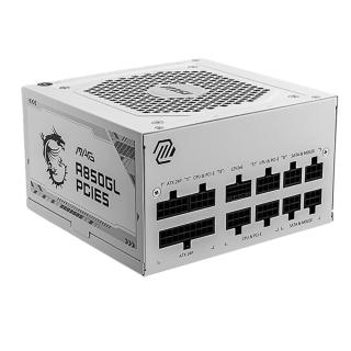 【MSI 微星】MAG A850GL PCIE5 WHITE 金牌 電源供應器{白}(長14公分/全模組/原廠7年保)