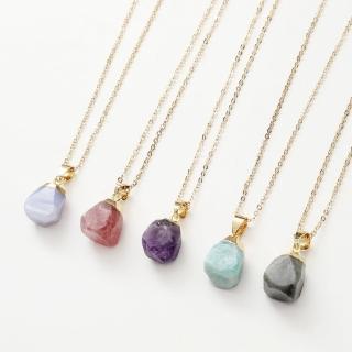 【TWINKLE】墜飾 天然石飾品 誕生石隨性切面項鍊吊飾/吊墜#TW0058(無附鍊 DIY手作配件)