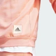【adidas 愛迪達】M LNG SWT FL 男 長袖上衣 亞洲版 運動 休閒 棉質 舒適 粉橘(IM0490)
