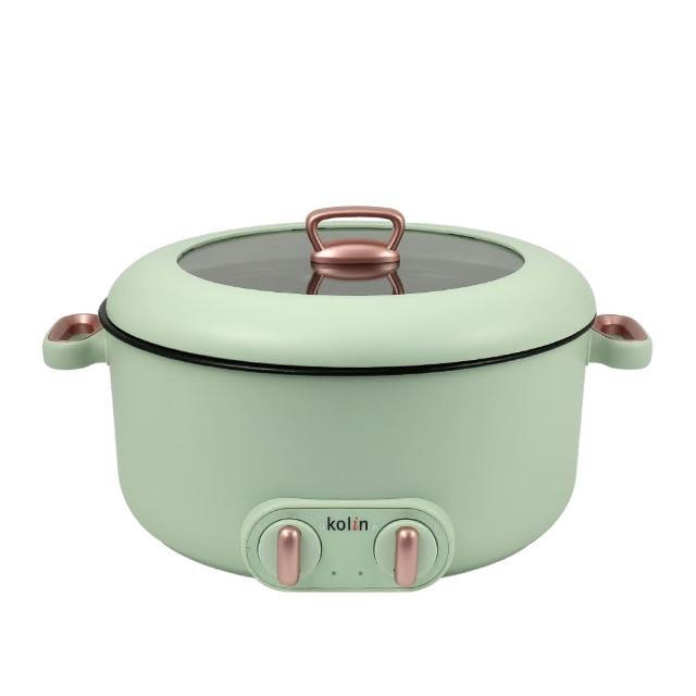 【Kolin 歌林】雙溫控日式鴛鴦電火鍋KHL-UD502E(綠色)