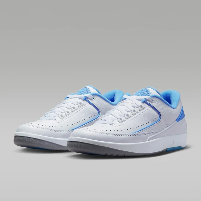 NIKE 耐吉NIKE 耐吉 休閒 籃球鞋 運動鞋 AIR JORDAN 2 RETRO LOW 男鞋 藍白(DV9956104)