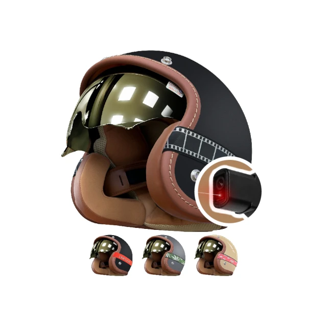 iMiniiMini iMiniDV X4C 迷緻 電鍍內墨鏡 安全帽 行車記錄器(1080P 記錄器 3/4罩式 快拆 攝影)