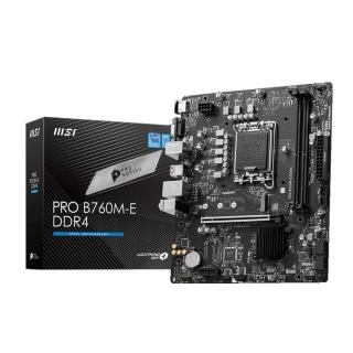 【msi 微星】pro b760m-e ddr4 主機板(m-atx/2條ddr4插槽)