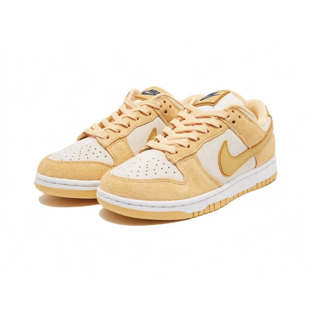 NIKE 耐吉 NIKE W Dunk Low Celestial Gold Suede 麂皮 布丁狗 女款 休閒鞋 米黃 DV7411-200