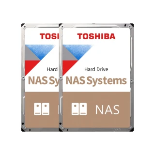 【TOSHIBA 東芝】(2入組) N300系列 10TB 3.5吋 7200轉 256MB NAS 內接硬碟(HDWG11AAZSTA)