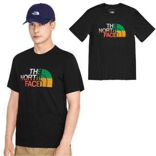 【The North Face】男 純棉短袖圓領吸濕排汗衣 亞洲版型.機能性透氣上衣(5AZC-JK3 黑 V)