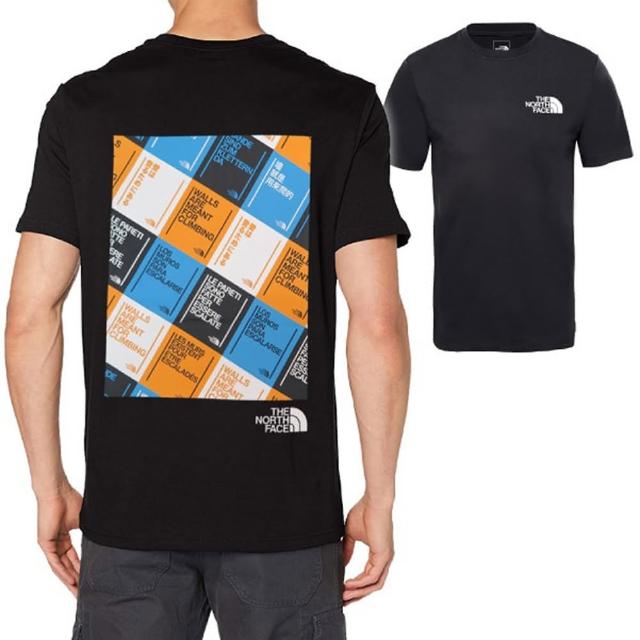 【The North Face】男 柔軟透氣棉質短袖圓領T恤.休閒衫(4UCG-WZY 黑)