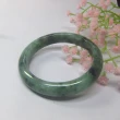 【小樂珠寶】翡翠手鐲花青油綠細膩天然A貨玉鐲(手圍18.9號 內徑59.2mm V733)