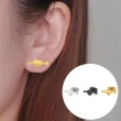 【VIA】白鋼耳釘 符號耳釘/符號系列 一箭穿心造型白鋼耳釘(金色)