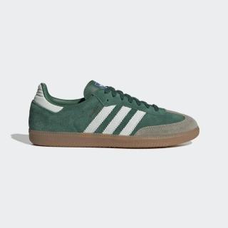 【adidas 愛迪達】Samba OG 男女 休閒鞋 運動 經典 復古 Originals 皮革 膠底 綠(ID2054)