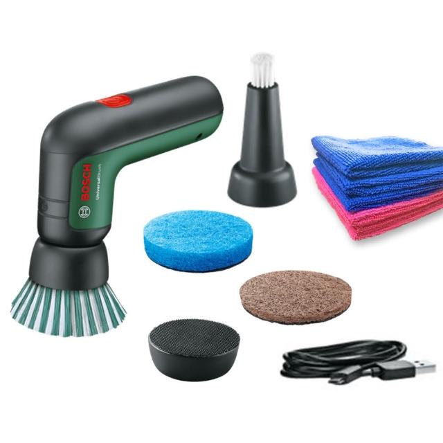 【BOSCH 博世】UniversalBrush 電動清潔刷 3.6V(送6入台灣製超細纖維擦拭布)