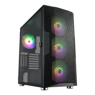 【FSP 全漢】CUT592 E-ATX 電腦機殼(顯卡限長40cm/塔扇限高17.5cm/玻璃側透/Type-C)